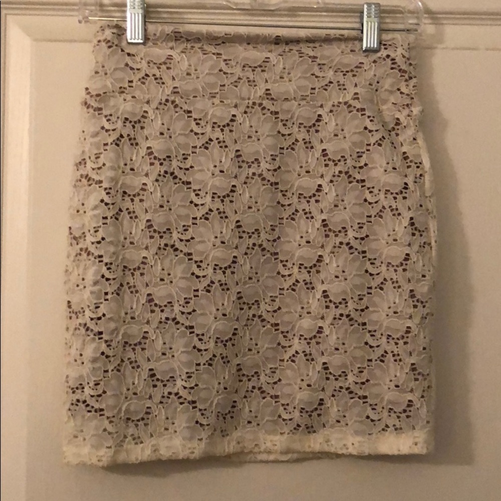 Cream Skirt